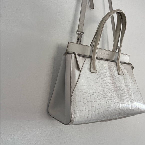 Vintage Charles Jourdan Croc Leather Satchel - Picture 3 of 11